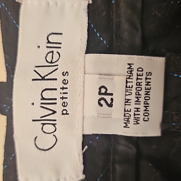 Calvin Klein pinstripe trousers Petite - Picture 2 of 4